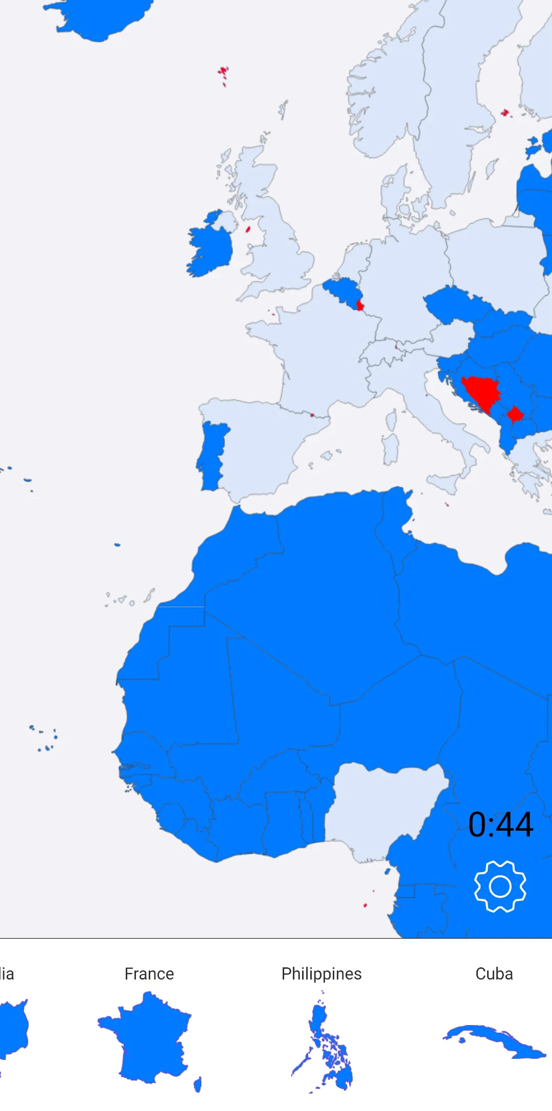 World Map Puzzle screenshot